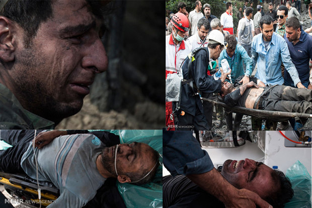 جسد ۱۱ قربانی حادثه معدن آزادشهر به خانواده ها تحویل داده شد