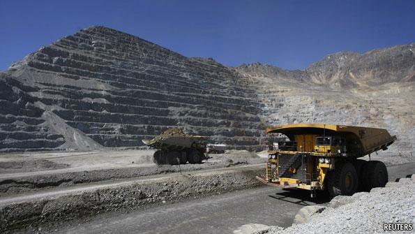 شیلی امیدوار است در یک دوره ده ساله 65.75 بیلیون دلار در صنعت معدنکاری سرمایه گذاری کند