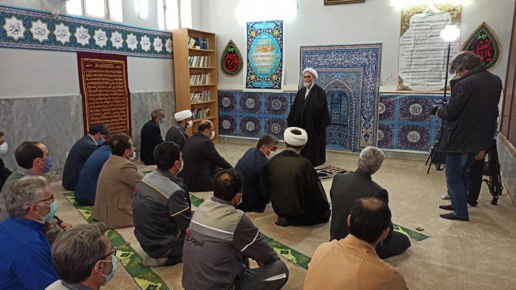 بازدید مدیر ستاد اقامه نماز استان از نمازخانه کارخانه سیمان اردبیل