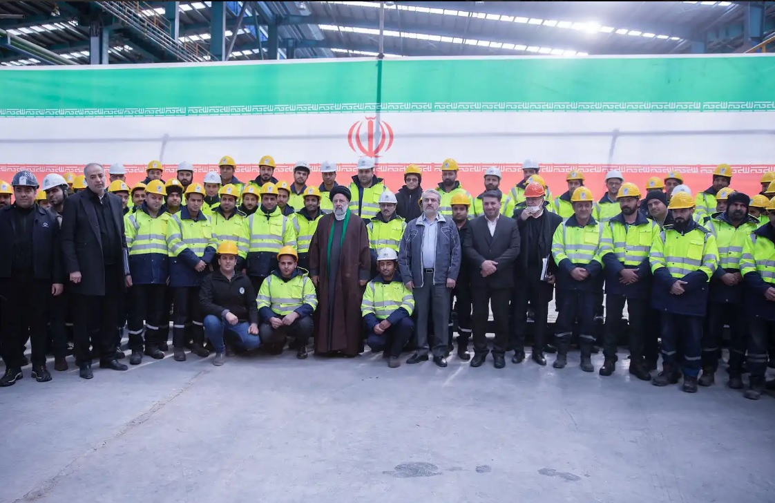 افتتاح کارخانه آهن اسفنجی و خط کلاف مجتمع فولاد بافق با حضور رئیس جمهور