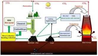 زغال زیست توده گیاهی (بیوچار)، رقیبی برای هیدروژن سبز در مسیر کربن زدایی از صنعت فولاد