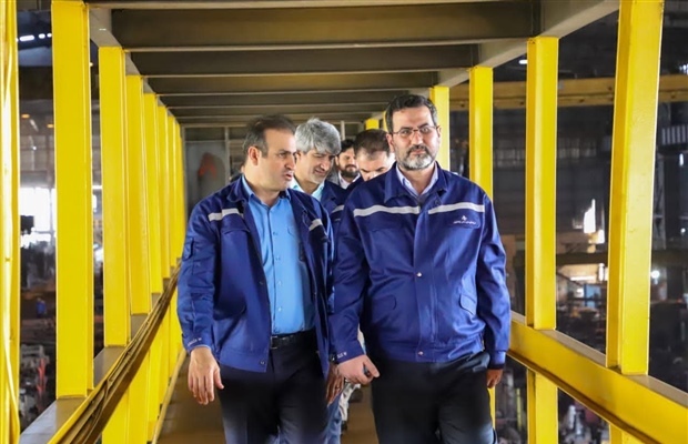 بازدید معاون وزیر صمت از گروه ملی صنعتی فولاد ایران