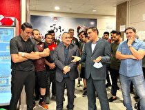 حضور قائم مقام مدیرعامل در رختکن تیم فولاد خوزستان