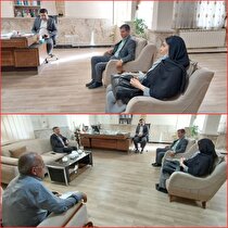 دیدار مدیرعامل شرکت الماس پارس آلیاژ با طاهری فرماندار شهرستان تاکستان