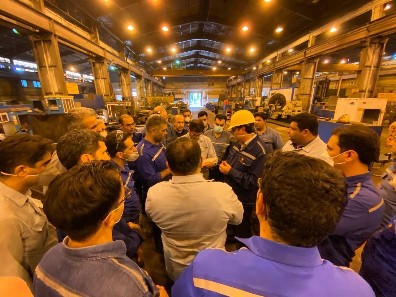 دیدار قائم مقام مدیرعامل فولاد خوزستان در امور ستادی و مسوولیت‌های اجتماعی با کارکنان کارگاه مرکزی