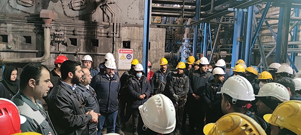 دیدار صمیمی مدیران سیمیدکو با کارکنان و کارگران کارخانه کنسانتره سازی