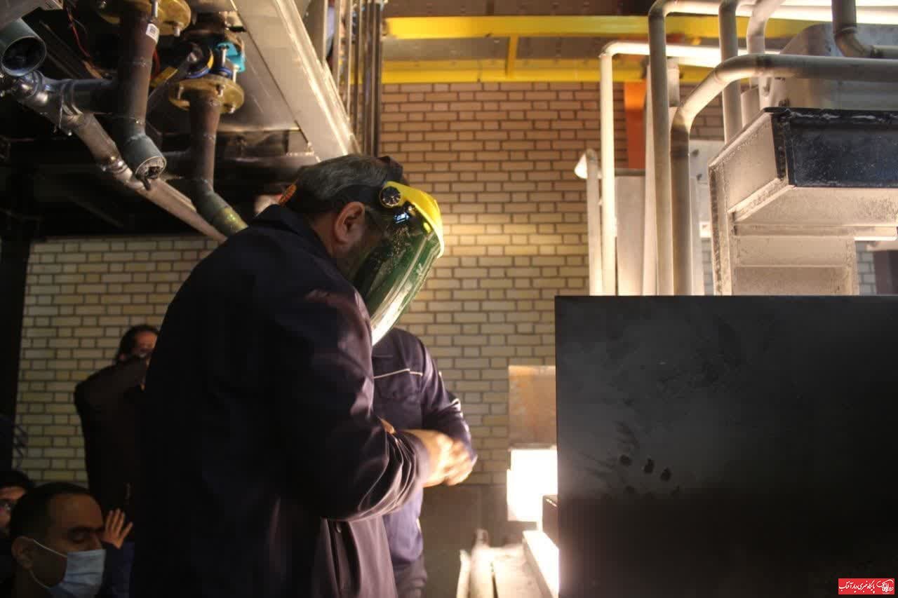 افتتاح اولین کارخانه دانش‌بنیان تولید آلومینای ذوبی ایران در ساوه