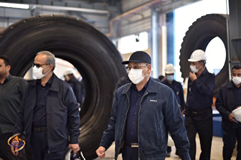تازه‌ترین کارخانه تولیدی شرکت آمیکو راه‌اندازی شد/ تولید روکش لاستیک ماشین آلات سنگین در شرکت معدنی و صنایع معدنی ارزش آفرین