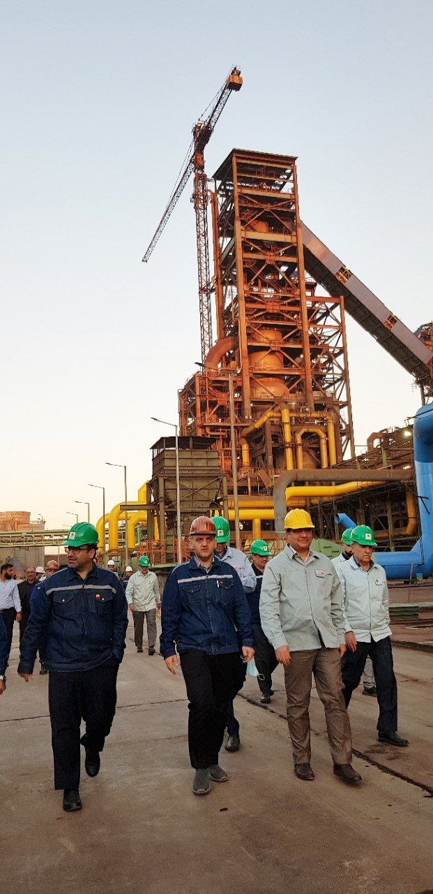 مدیرعامل و اعضای هیات مدیره فولاد خوزستان از روند تکمیل پروژه زمزم ۳ بازدید نمود