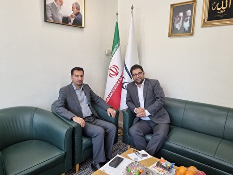 جلسه راهبردی مدیرعامل فولاد اقلید با نماینده مردم اقلید در مجلس