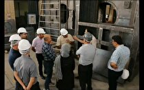 بازدید مدیران صنعتی از روند ساخت تونل حرارتی خط تولید پشم شیشه در قم
