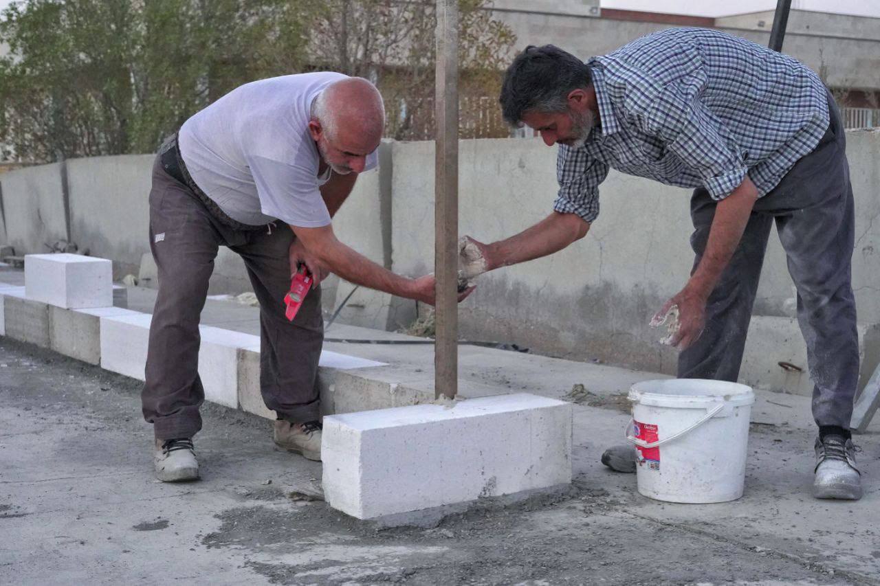 آماده سازی موکب فولاد اکسین خوزستان در پایانه مرزی شلمچه