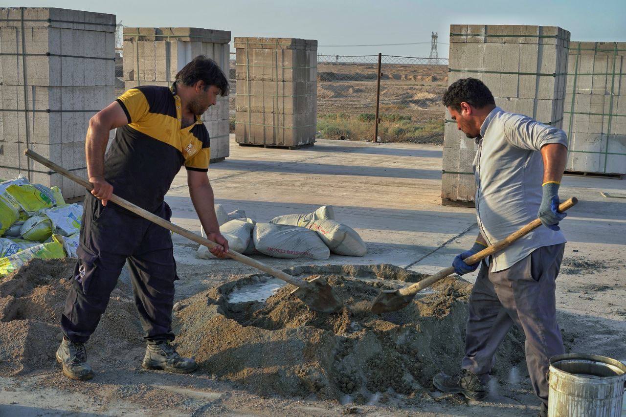 آماده سازی موکب فولاد اکسین خوزستان در پایانه مرزی شلمچه