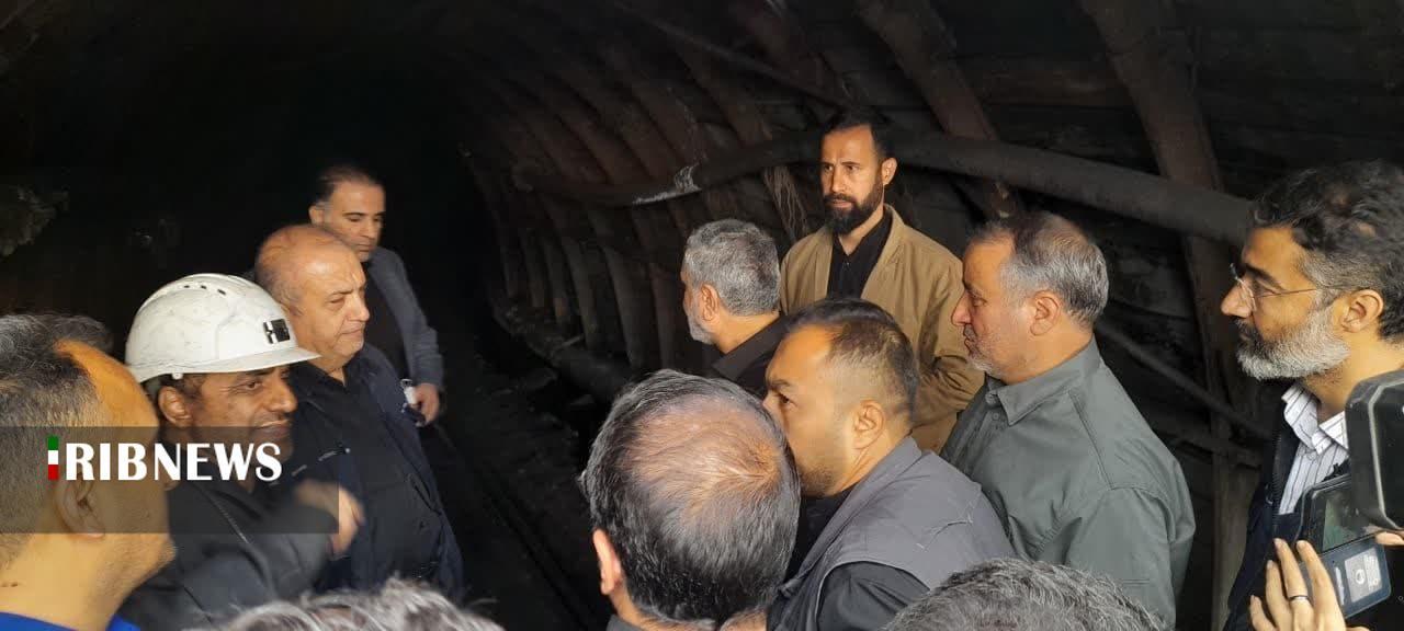 بررسی علل حادثه معدن طزره با حضور وزیر کار