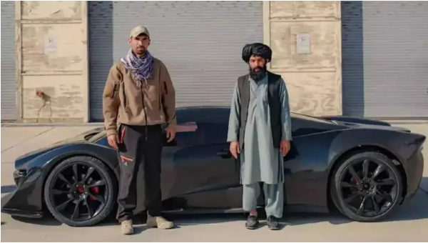طالبان با قراضه خودروساز می‌شود! / رونمایی از سوپراسپرت جنجالی افغانستان در قطر