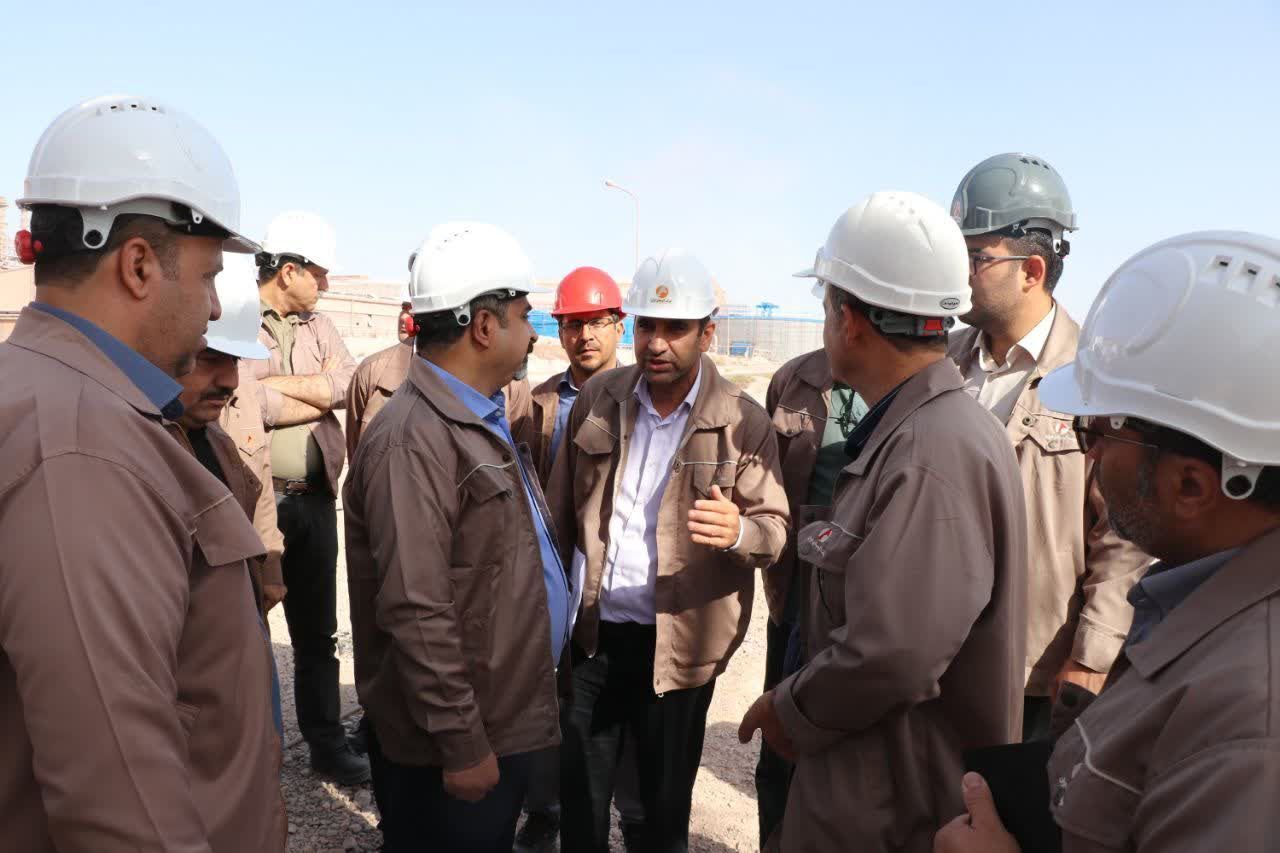 بازدید مدیرعامل شرکت آلومینای ایران از واحد‌های عملیاتی شرکت