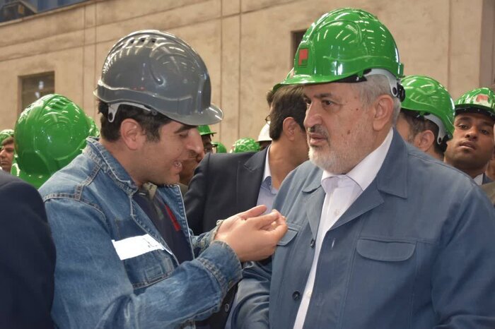 بهره‌برداری از طرح توسعه ذوب آهن پاسارگاد در استان فارس با حضور وزیر صمت