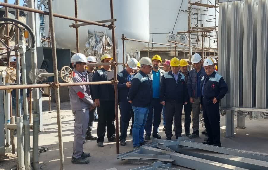 بازدید مدیرعامل شرکت ذوب آهن اصفهان از پروژه‌های در دست اجرا