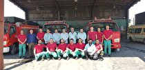 معاون منابع انسانی و امور اجتماعی شرکت فولاد خوزستان با کارکنان آتش نشان شرکت دیدار نمود