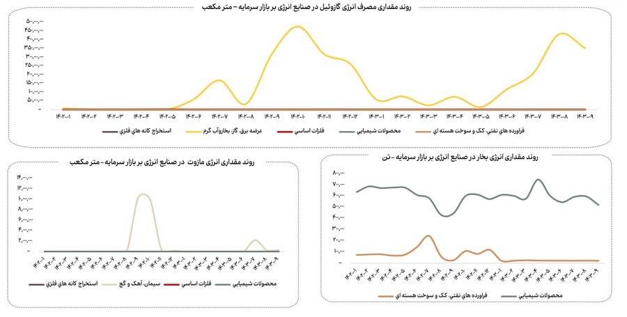 کاهش ۱۳ درصدی مصرف گاز صنایع بورسی در آذرماه