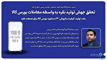 تحقق جهش تولید نقره به واسطه معاملات بورس کالا/ رشد تولید، کیفیت و فروش، ۳ دستاورد بورس کالا برای صنعت نقره