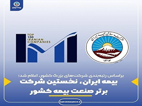 بیمه ایران، نخستین شرکت برتر صنعت بیمه کشور