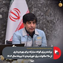 برنامه‌ریزی فولاد مبارکه برای بهره‌برداری از ۲۵۰ مگاوات برق خورشیدی تا تیرماه سال ۱۴۰۴