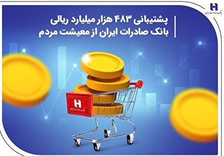 پشتیبانی ۴۸۳ هزار میلیارد ریالی بانک صادرات از معیشت مردم