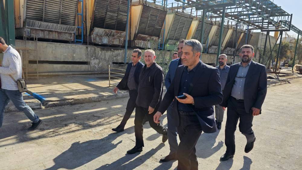 حضور مدیرعامل شستا در مجتمع تولیدی گرمسار شرکت معدنی املاح ایران