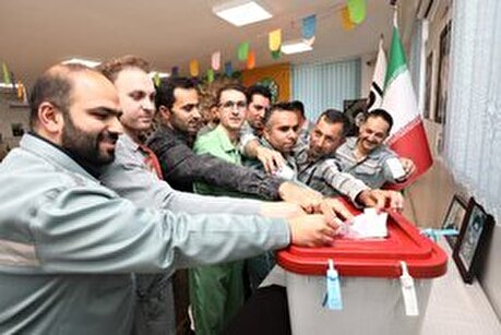 برگزاری دور دوم انتخابات ریاست جمهوری در مجتمع فولاد سبای فولاد مبارکه