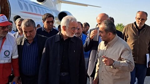 وزرای کار و کشور در طبس