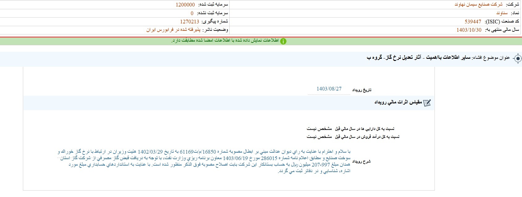 مهمترین اخبار کدال ۲۷ آبان ۱۴۰۳/ از تعدیل نرخ گاز تا راه اندازی واحد ایزومریزاسیون و نفتای سبک