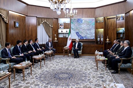 دیدار معاون اول رئیس جمهور ایران با وزیر سرمایه‌گذاری، صنعت و تجارت ازبکستان