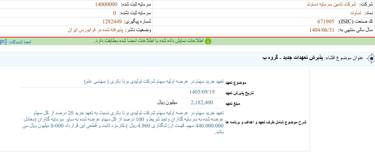 مهم‌ترین اخبار کدال ۲۰ آذر ۱۴۰۳/ پذیرش تعهدات جدید، دریافت مجوز تغییر ۱۰ درصد در نرخ فروش محصولات و واگذاری سهام