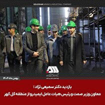 بازدید رئیس هیات عامل ایمیدرو از منطقه گل‌گهر