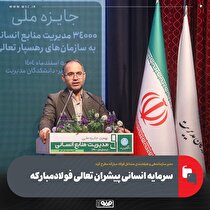 سرمایه انسانی پیشران تعالی فولاد مبارکه