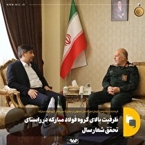 ظرفیت بالای گروه فولاد مبارکه در راستای تحقق شعار سال