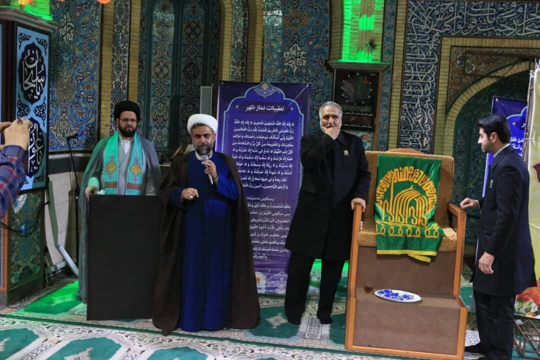 مراسم استقبال از پرچم گنبد مطهر آستان قدس رضوی و حرم حضرت امام رضا علیه‌السلام در شرکت فولاد خوزستان