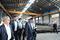 بازدید وزیر صمت از شرکت فولاد زاگرس ایوان