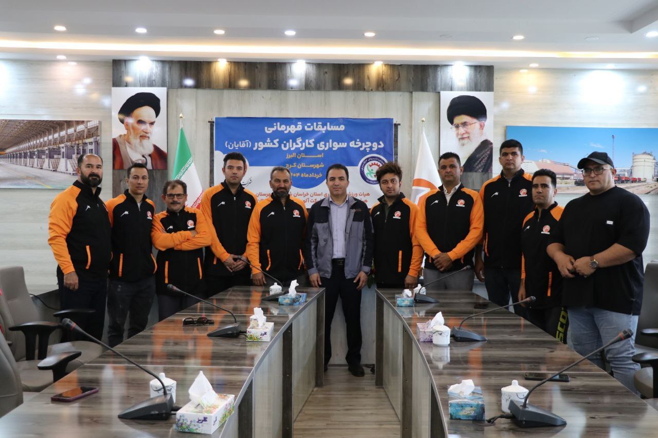دیدار تیم دوچرخه‌سواری شرکت آلومینای ایران با مدیرعامل و عضو هیأت مدیره شرکت