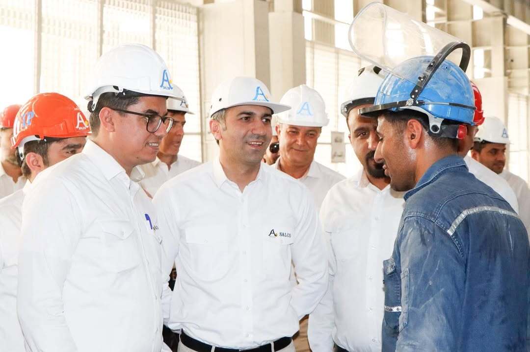 بازدید میدانی مهندس زحمتکش از واحد‌های مختلف کارخانه مجتمع آلومینیوم جنوب در قالب بازدید‌های دوره‌ای