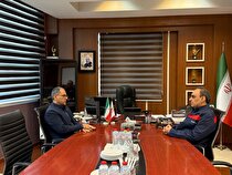 دیدار مدیرعامل شرکت فولاد اکسین خوزستان با شهردار منطقه ۸ اهواز