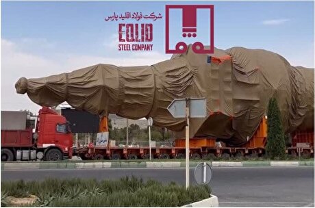 تجهیزات یک‌هزار تنی کوره احیای مستقیم فولاد اقلید پارس آماده نصب شد