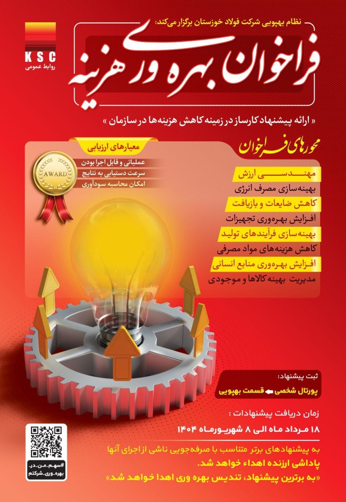 فراخوان بهره‌وری هزینه