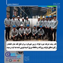 ثبت رکورد‌های تولید روزانه و ماهانه ورق اسیدشویی شده در تیرماه سال جاری