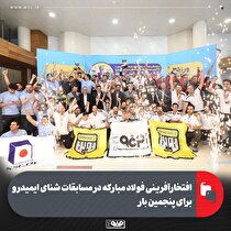 افتخارآفرینی فولاد مبارکه در مسابقات شنای ایمیدرو برای پنجمین بار