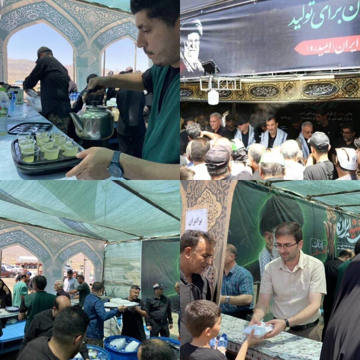 برپایی موکب خدمت‌رسانی به زائران مراسم تشییع رهبر شهید از سوی فولاد شاهرود